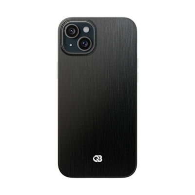 Black Lite Phone Case for iPhone - Brushed Obsidian Slate