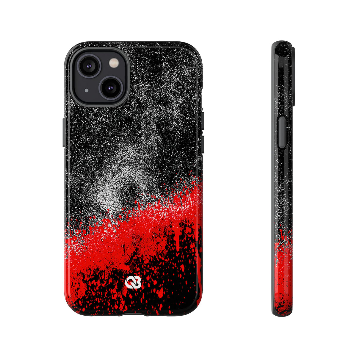 Crimson Noir Drip · Tough Phone Case for iPhone · Black