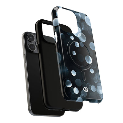 Black Tough 2.0 Magsafe Phone Case for iPhone - Silver Orbit Glow