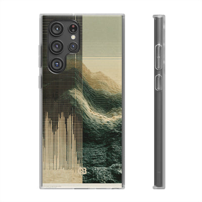 Beige Lite Phone Case for Samsung - Veridian Data Ridge