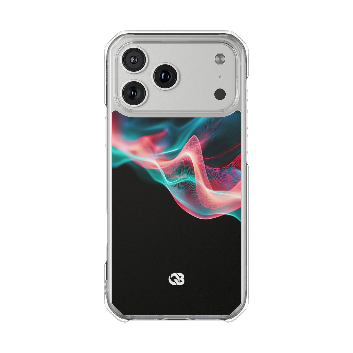 Digital Frequency · Clear Impact Magnetic Phone Case for iPhone · Black