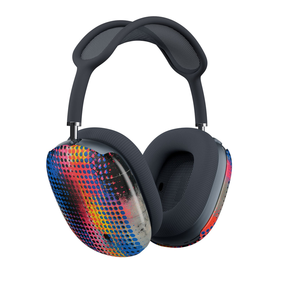 Chromatic Halftone Grid · Hard Case for AirPods Max · Blue