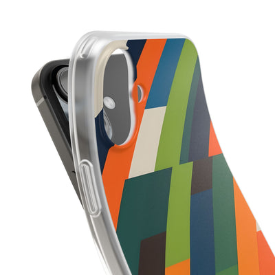 Angled Retro Mosaic · Soft Handyhülle für iPhone