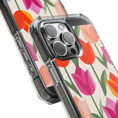 Vibrant Petal Grid · Impact Handyhülle für iPhone · Magsafe