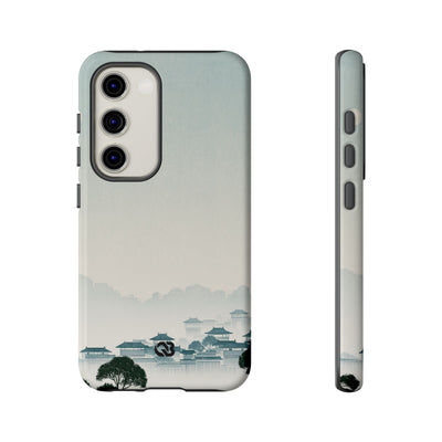 Blue Tough Phone Case for Samsung - Mist Valley Pagoda