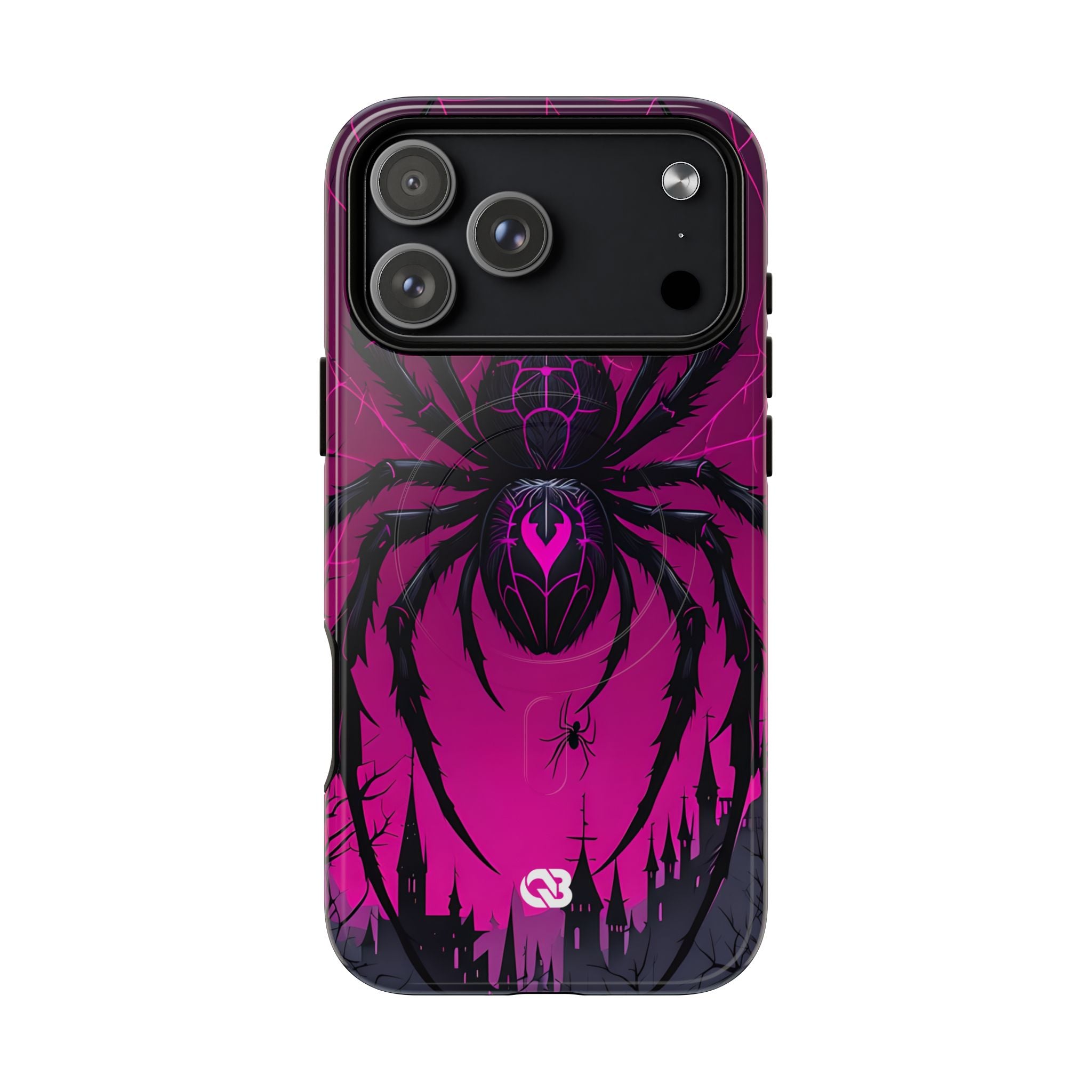 Obsidian Neon Widow · Tough+ Handyhülle für iPhone · Magsafe