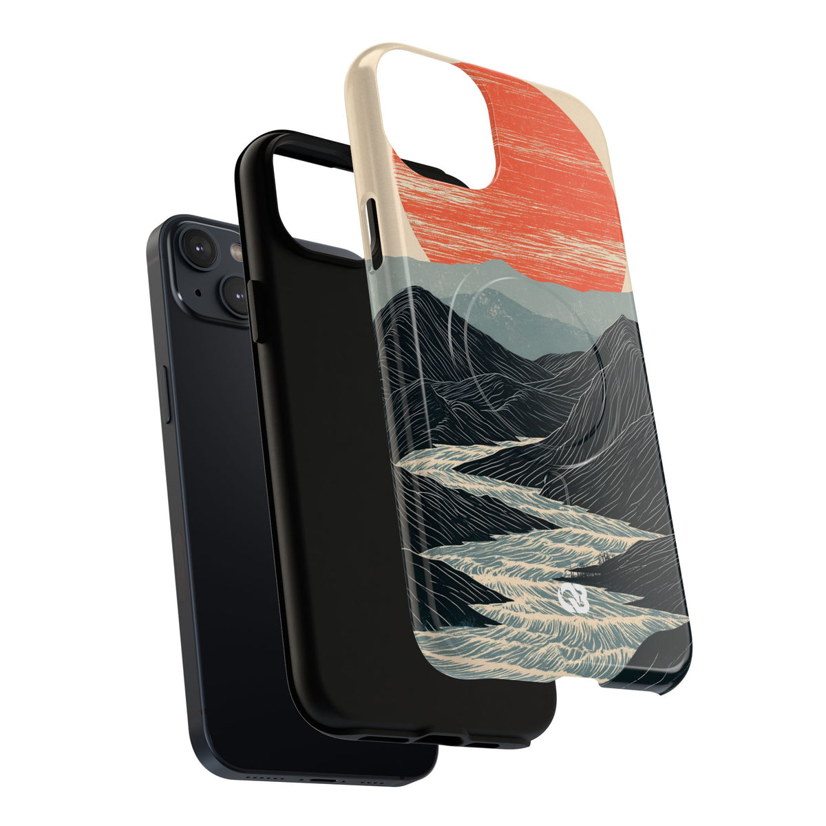 Crimson Ridge Horizon · Tough 2.0 Magnetic Phone Case for iPhone · Black