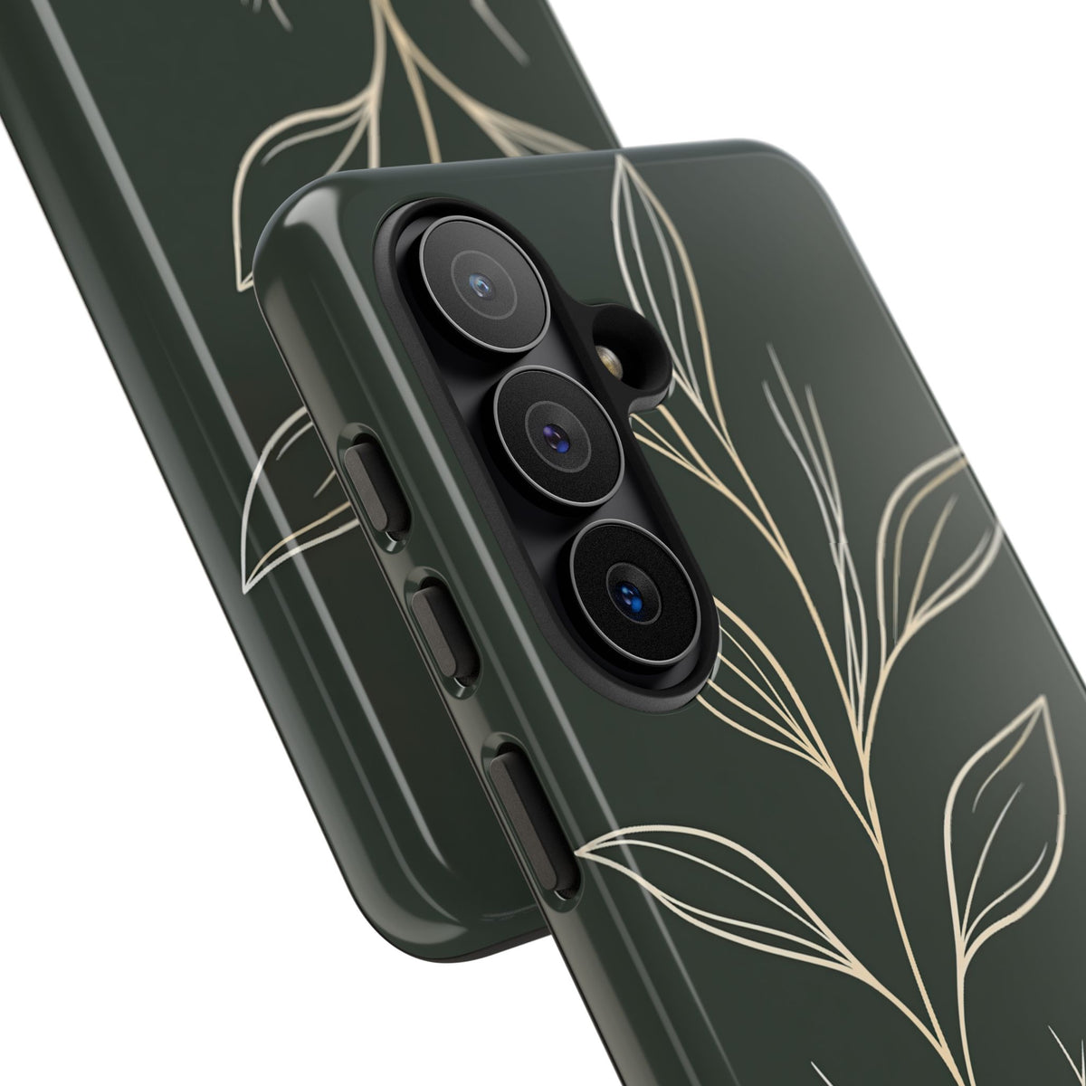 Minimal Botanical Stem · Tough Phone Case for Samsung · Green