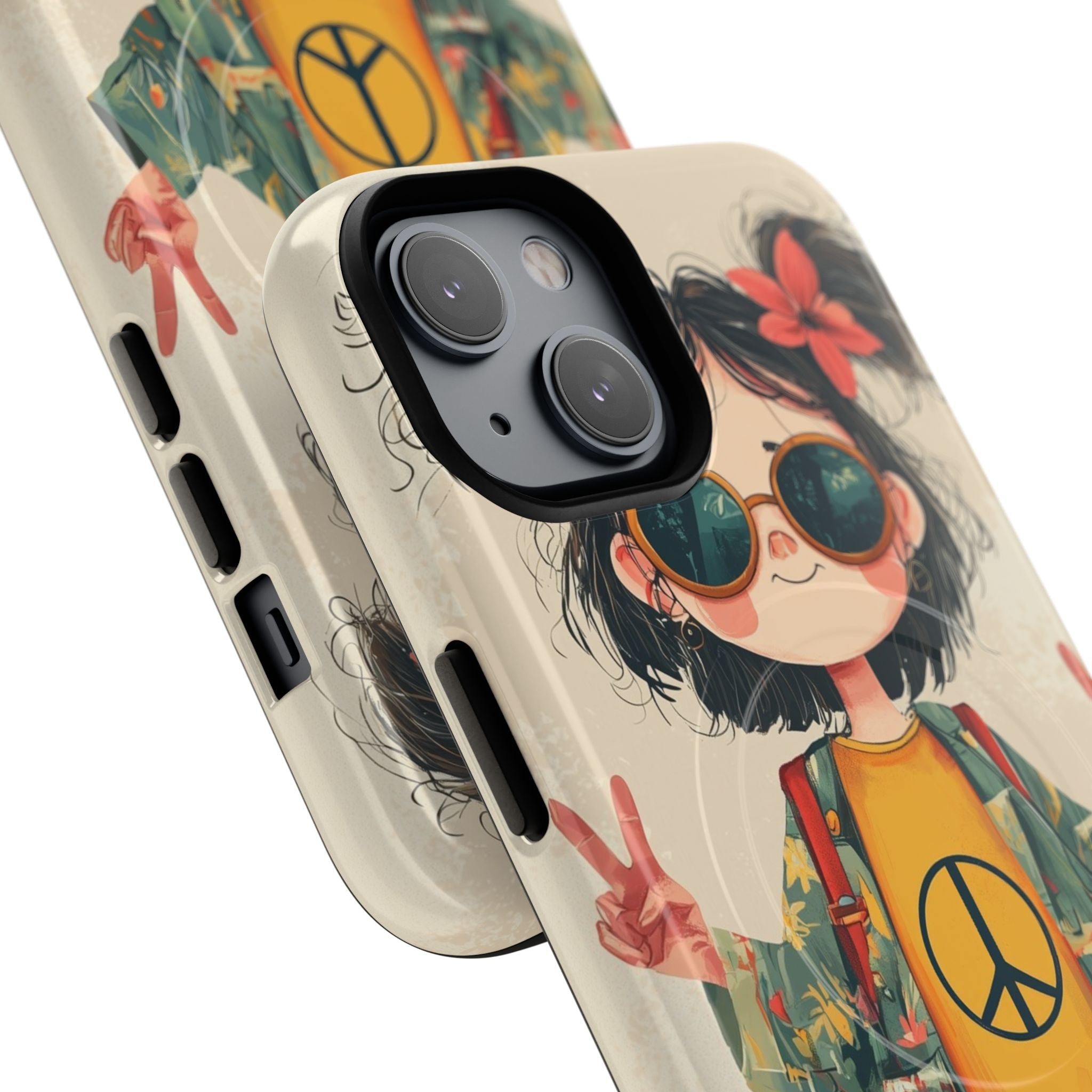 Peace Pigtails iPhone 14 Case - Tough+