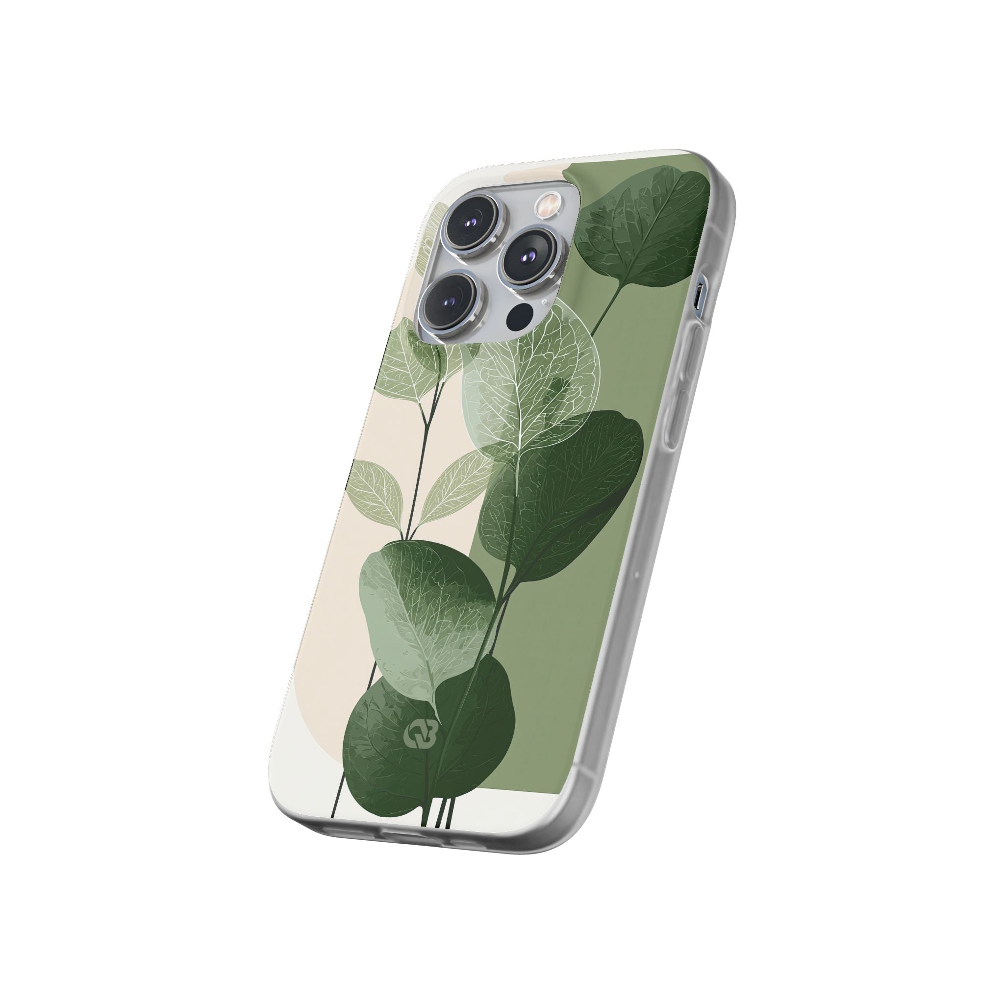 Green Lite Phone Case for iPhone - Sage Leaf Skeletals