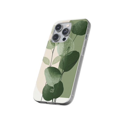 Green Lite Phone Case for iPhone - Sage Leaf Skeletals