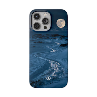 Arctic Moon Drift · Lite Phone Case for iPhone ·  Blue