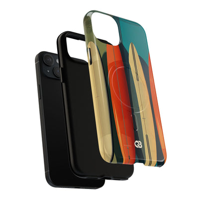 Teal Coast Lineup · Tough+ Coque de téléphone pour iPhone · MagSafe