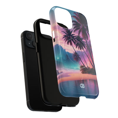 Neon Shore Palms · Tough+ Handyhülle für iPhone · Magsafe