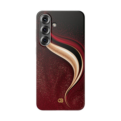 Gilded Crimson Flow · Lite Phone Case for Samsung · Red