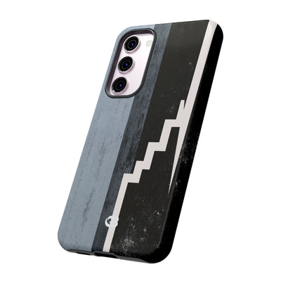 Grey Tough Phone Case for Samsung - Industrial Concrete Void