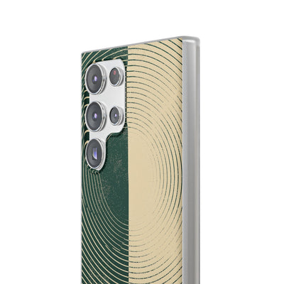 Green Lite Phone Case for Samsung - Evergreen Split Grain