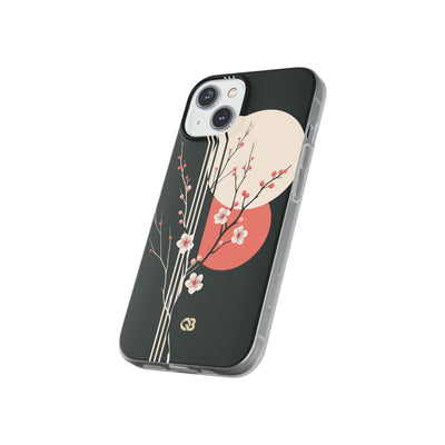 Black Lite Phone Case for iPhone - Kyoto Midnight Blossom
