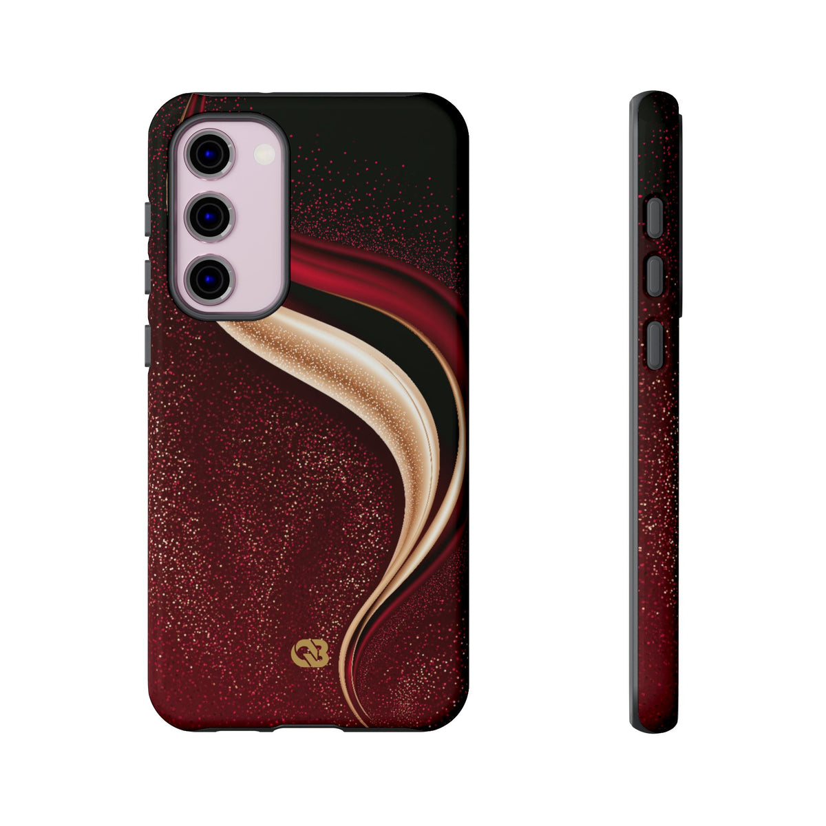 Gilded Crimson Flow · Tough Phone Case for Samsung · Red