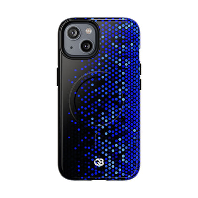 Cobalt Hex Dispersion · Tough 2.0 Magnetic Phone Case for iPhone · Blue