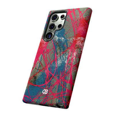 Neon Static Drip · Tough Phone Case for Samsung · Pink