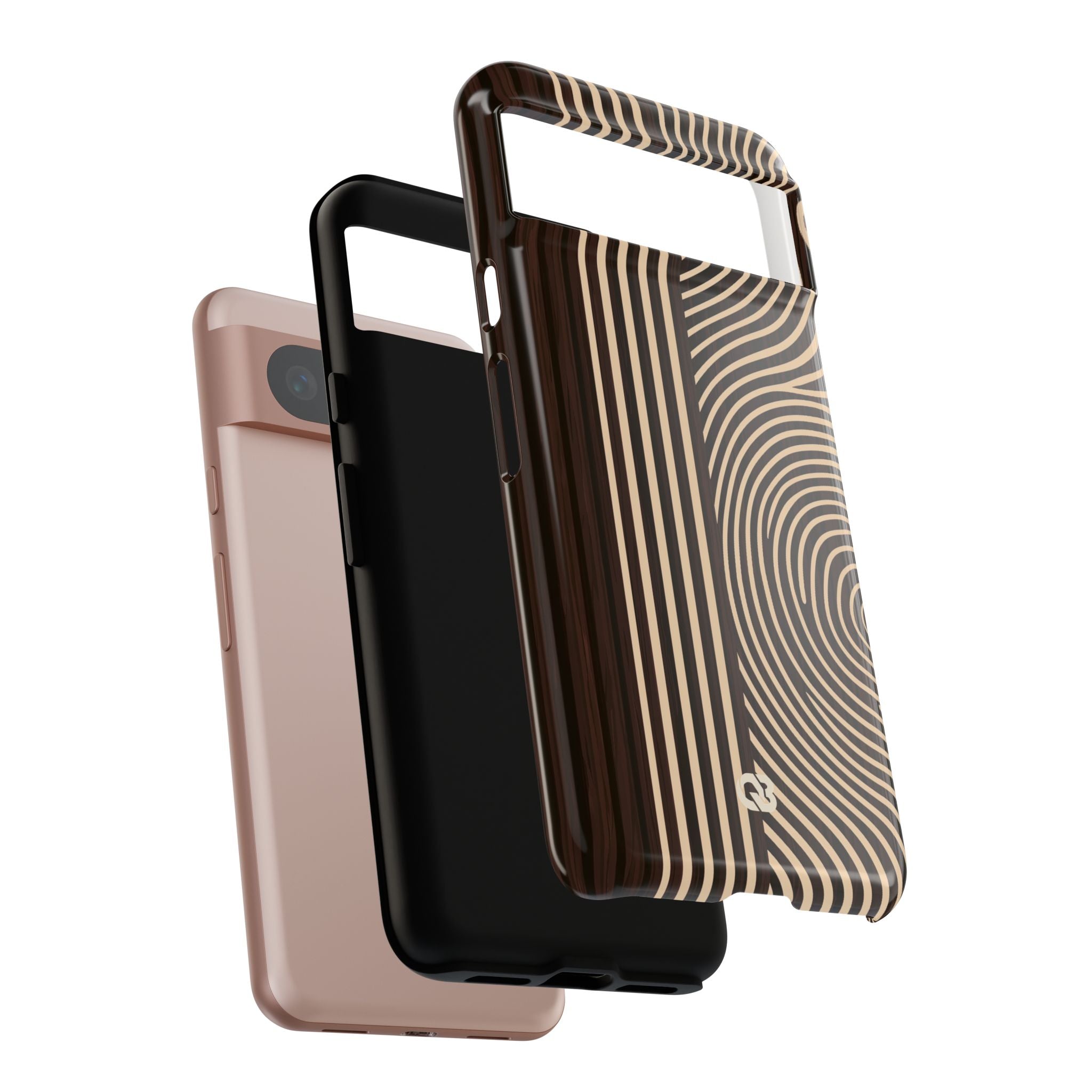 Brown Tough Phone Case for Google Pixel - Espresso Sand Ridge