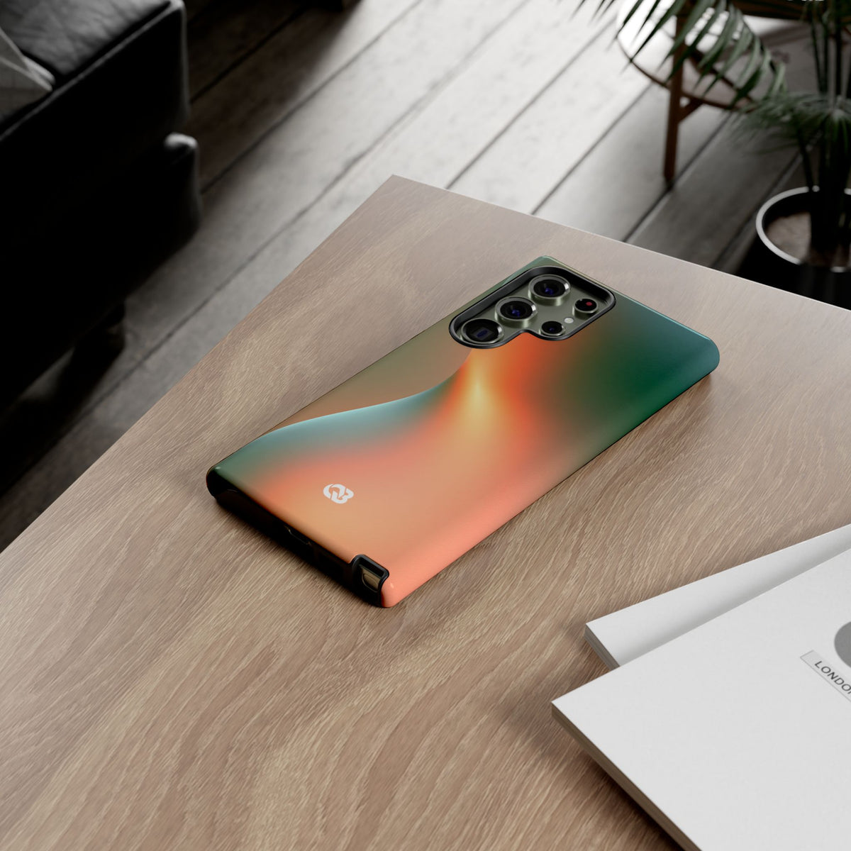 Radiant Contour · Tough Phone Case for Samsung · Orange