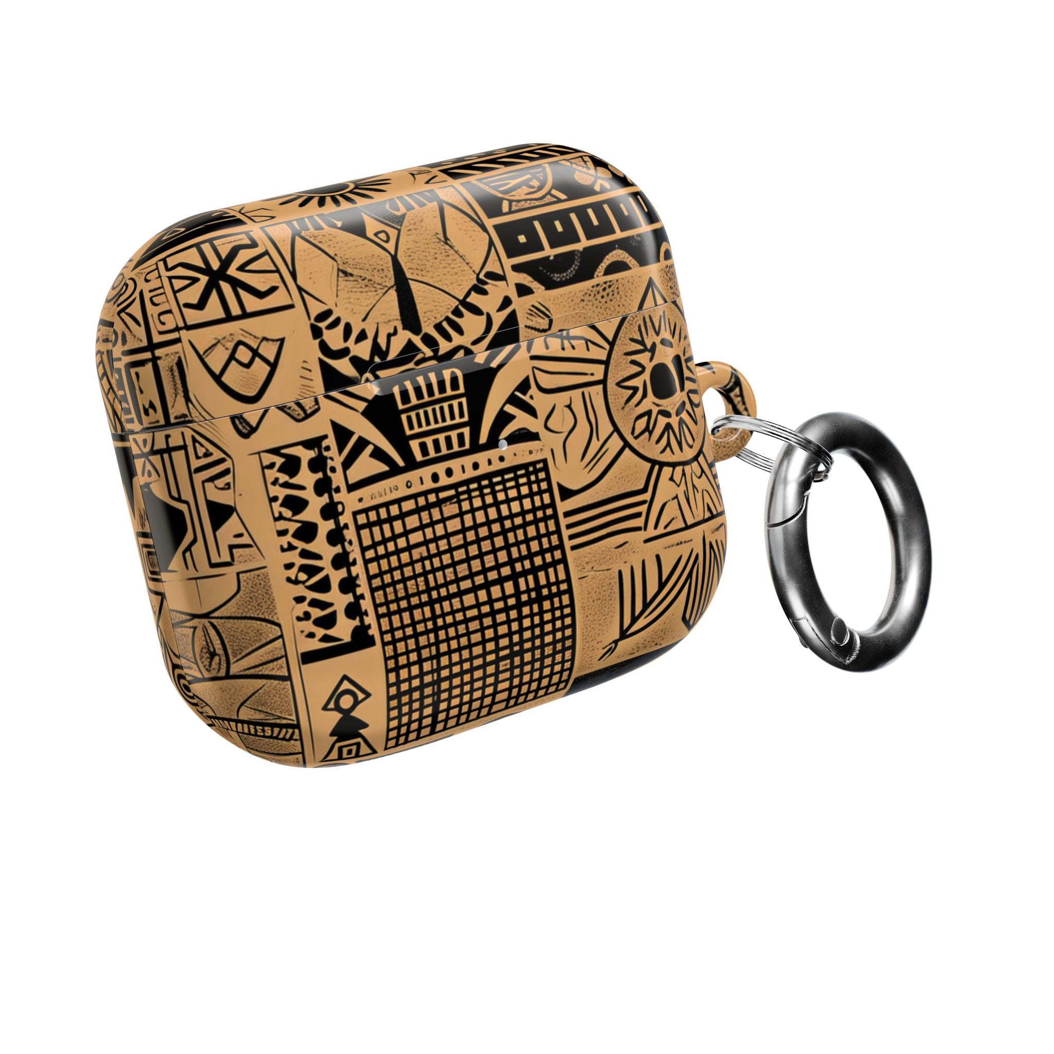 Celestial Faces Brown - AirPods Cover