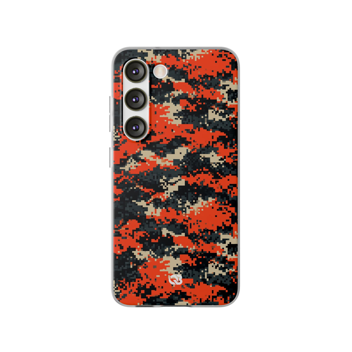Signal Pixel Camo · Lite Phone Case for Samsung · Orange