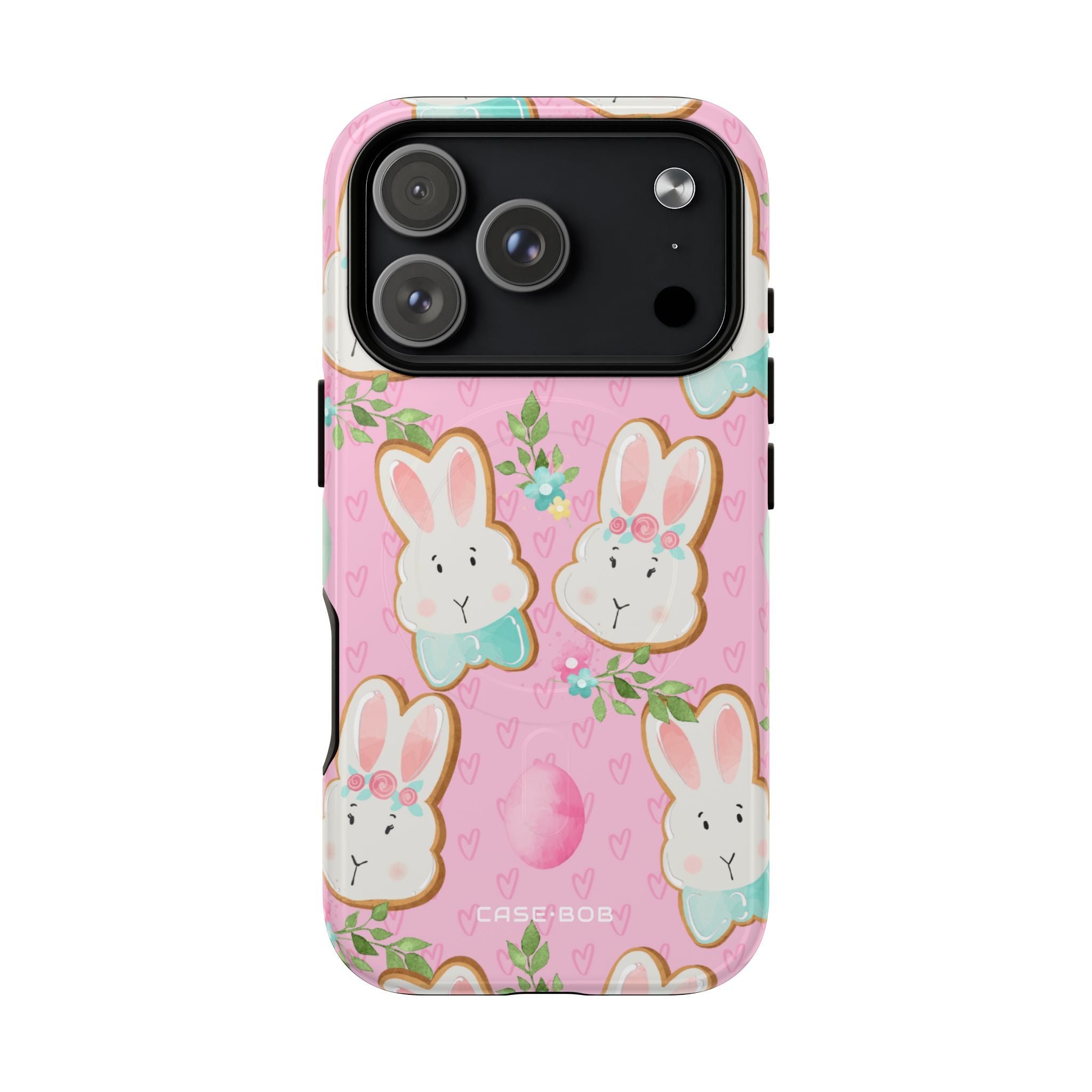 Bunny Blossom iPhone 17 Pro Case - Tough+ - CASE•BOB