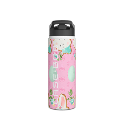 Blushing Bunny Bloom - Stainless Steel Water Bottle