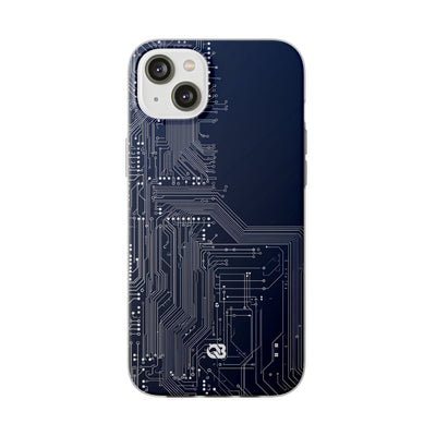 Blue Lite Phone Case for iPhone - Cobalt Data Stream