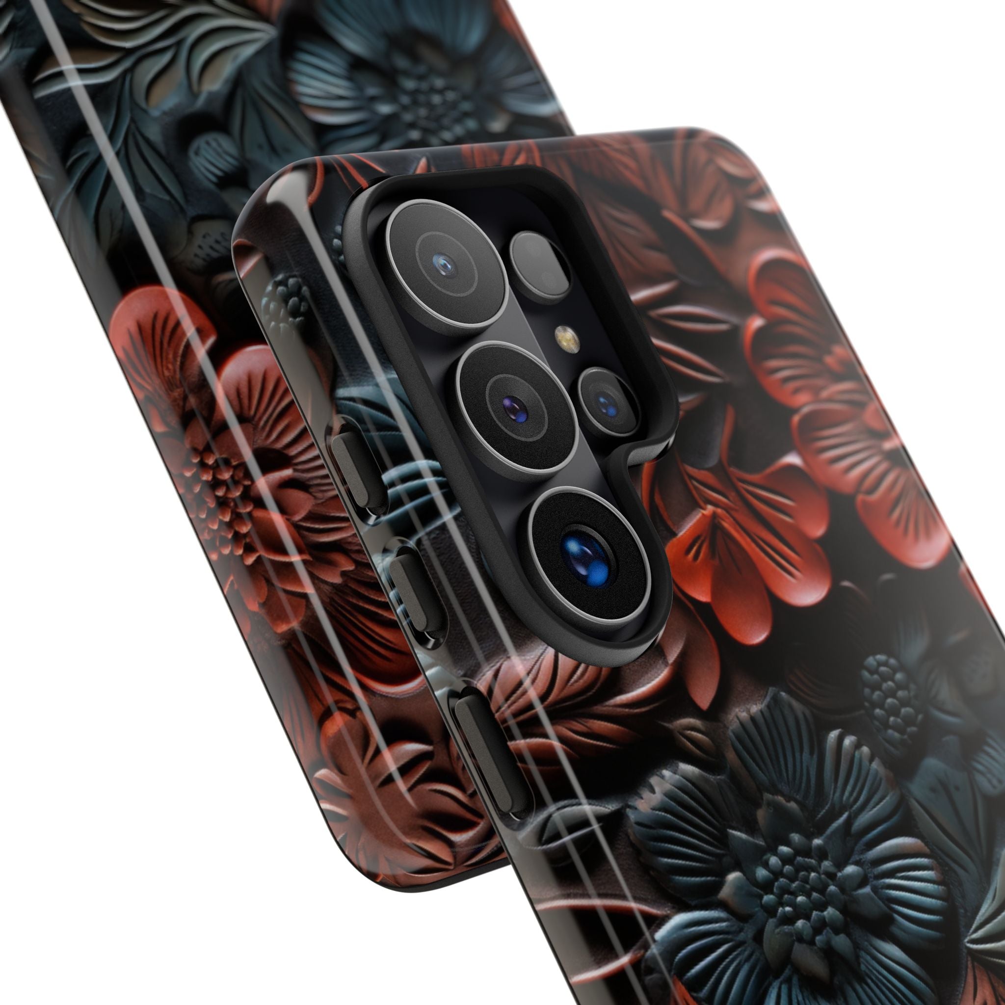 Carved Earth Bloom · Tough etui na telefon dla Samsung