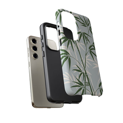 Green Tough Phone Case for Samsung - Kyoto Bamboo Canopy