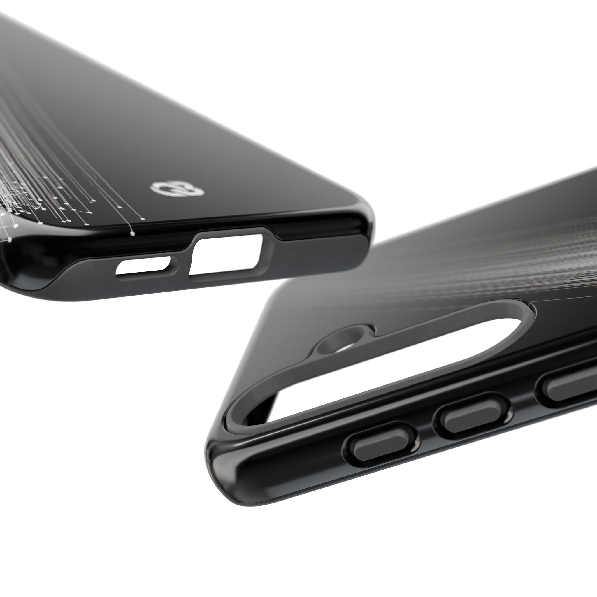 Black Tough Phone Case for Samsung - Linear Velocity Beam