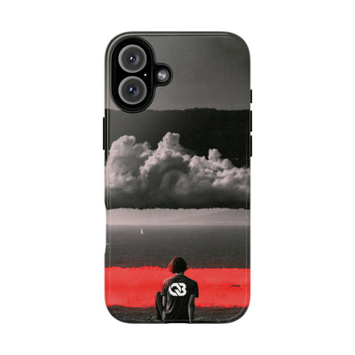 Crimson Horizon · Tough Phone Case for iPhone · Black