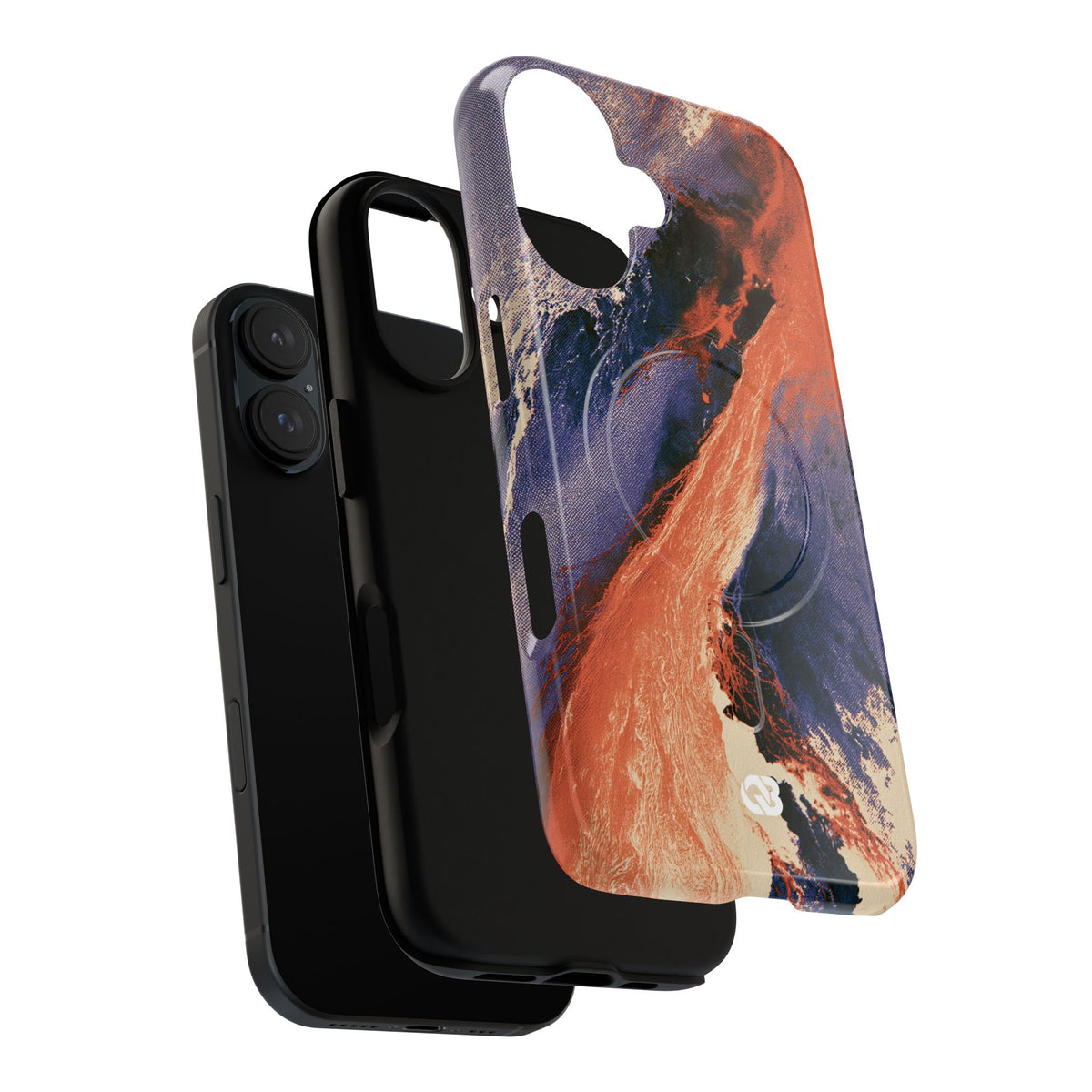 Solar Aura Drift · Tough 2.0 Magnetic Phone Case for iPhone · Orange