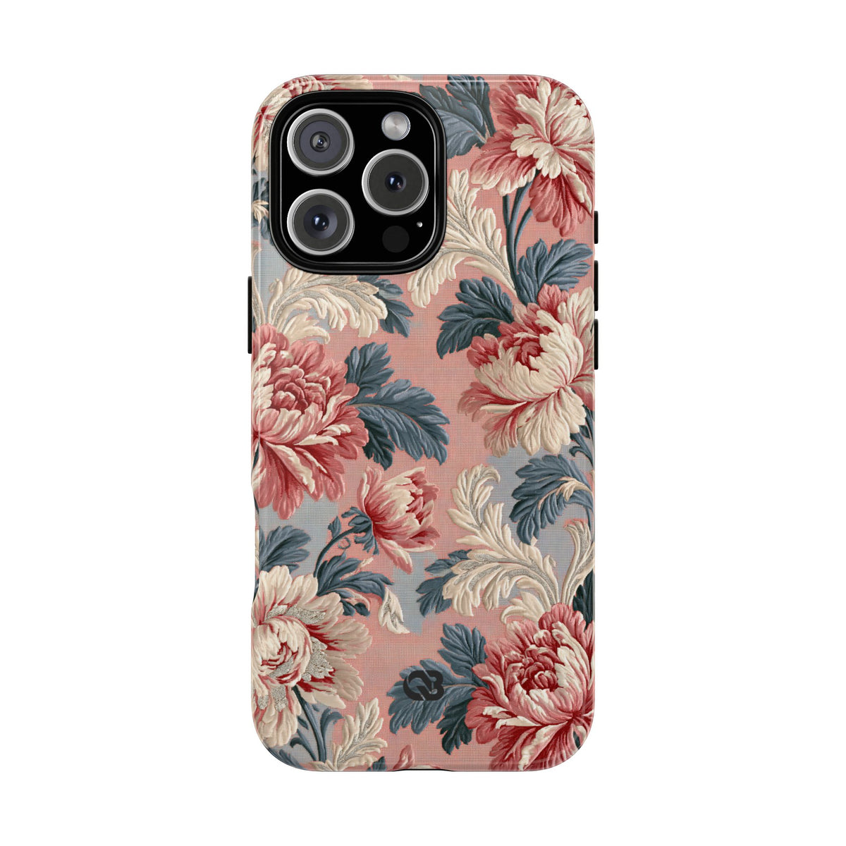 Blush Peony Jacquard · Tough Phone Case for iPhone · Pink