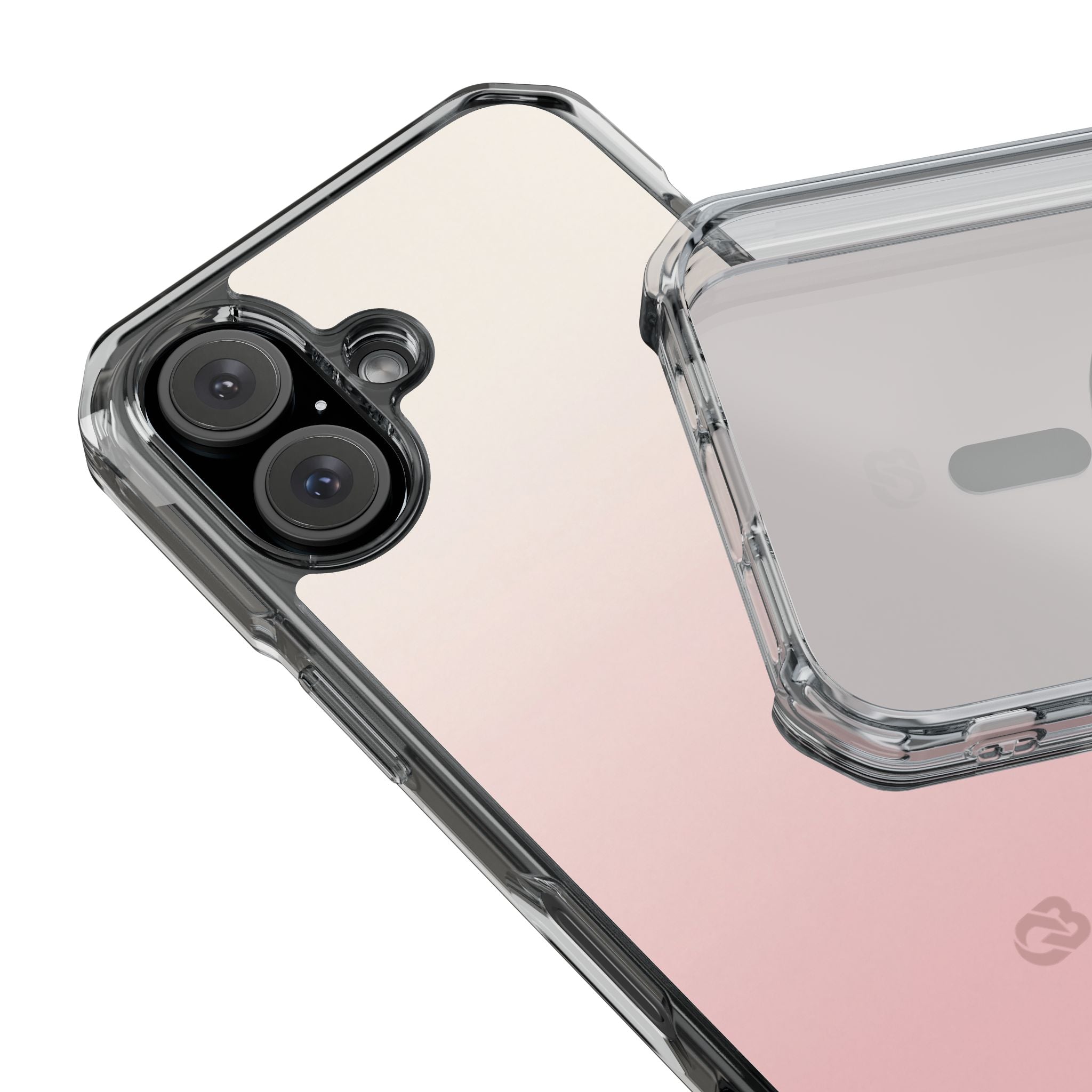 Pink Impact MagSafe Phone Case for iPhone - Frosted Blush Horizon