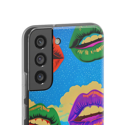 Electric Cosmic Lips · Soft Handyhülle für Samsung