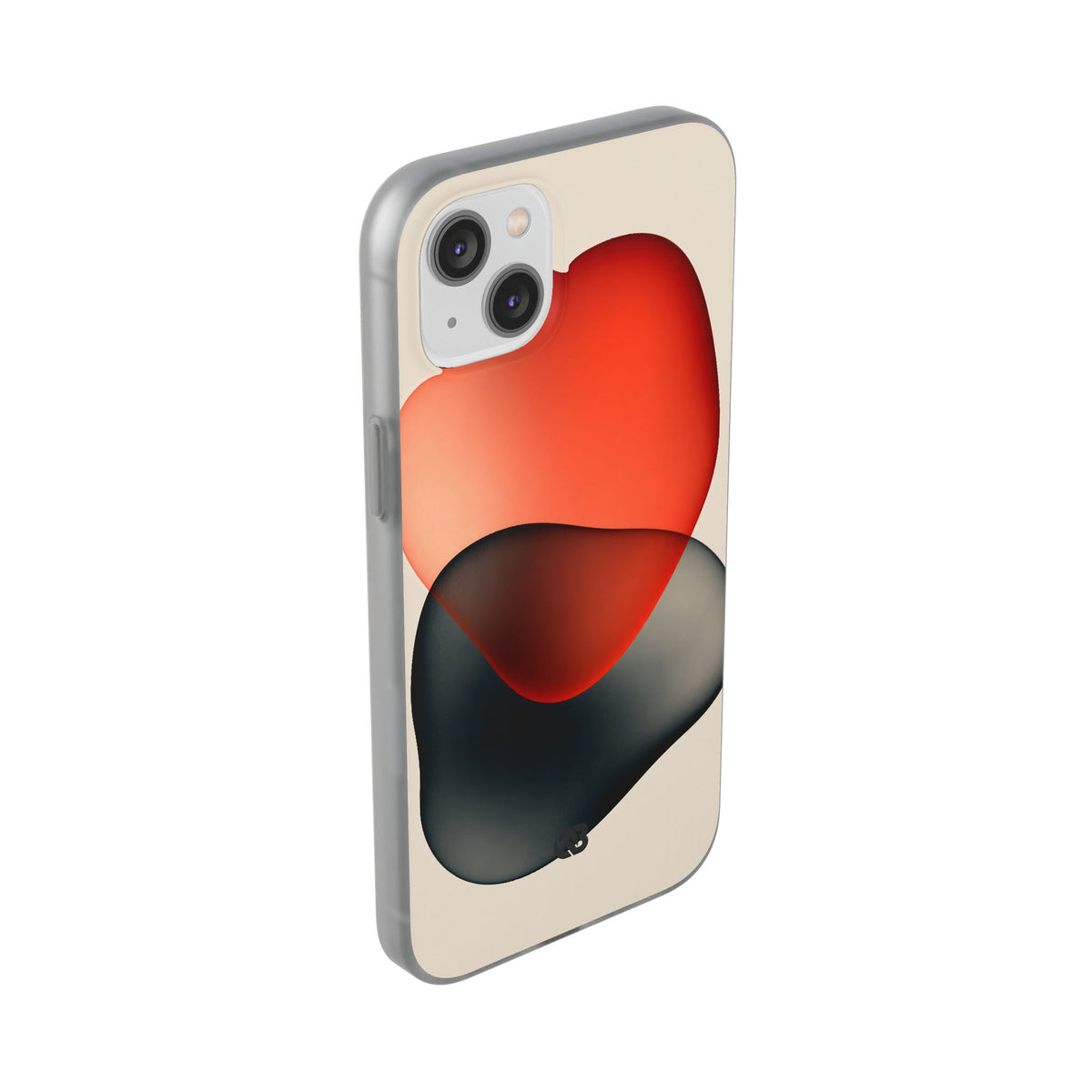 Translucent Crimson Form · Lite Phone Case for iPhone ·  Red