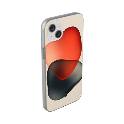 Translucent Crimson Form · Lite Phone Case for iPhone ·  Red
