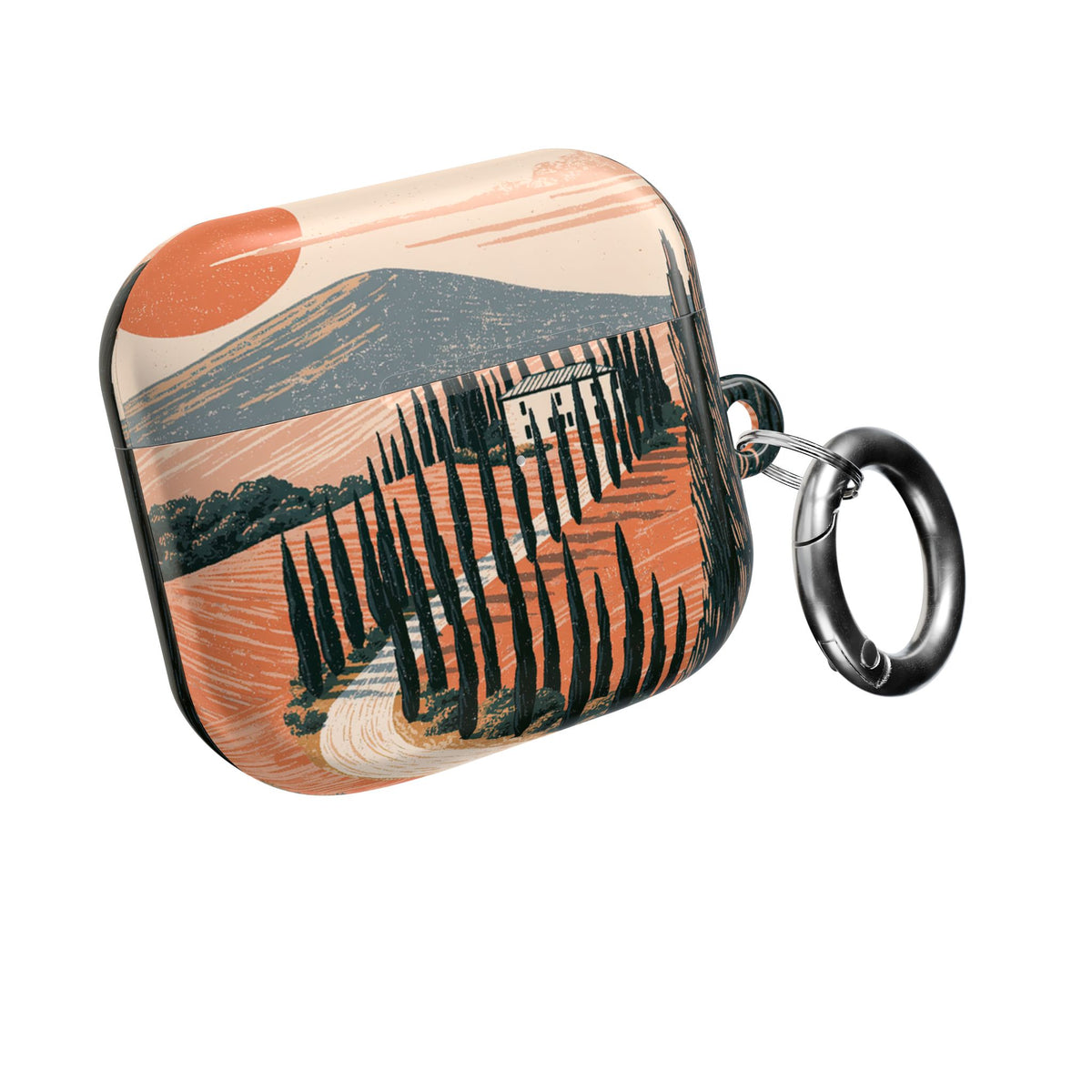 Tuscan Cypress Horizon · Hard Case for AirPods & AirPods Pro · Orange