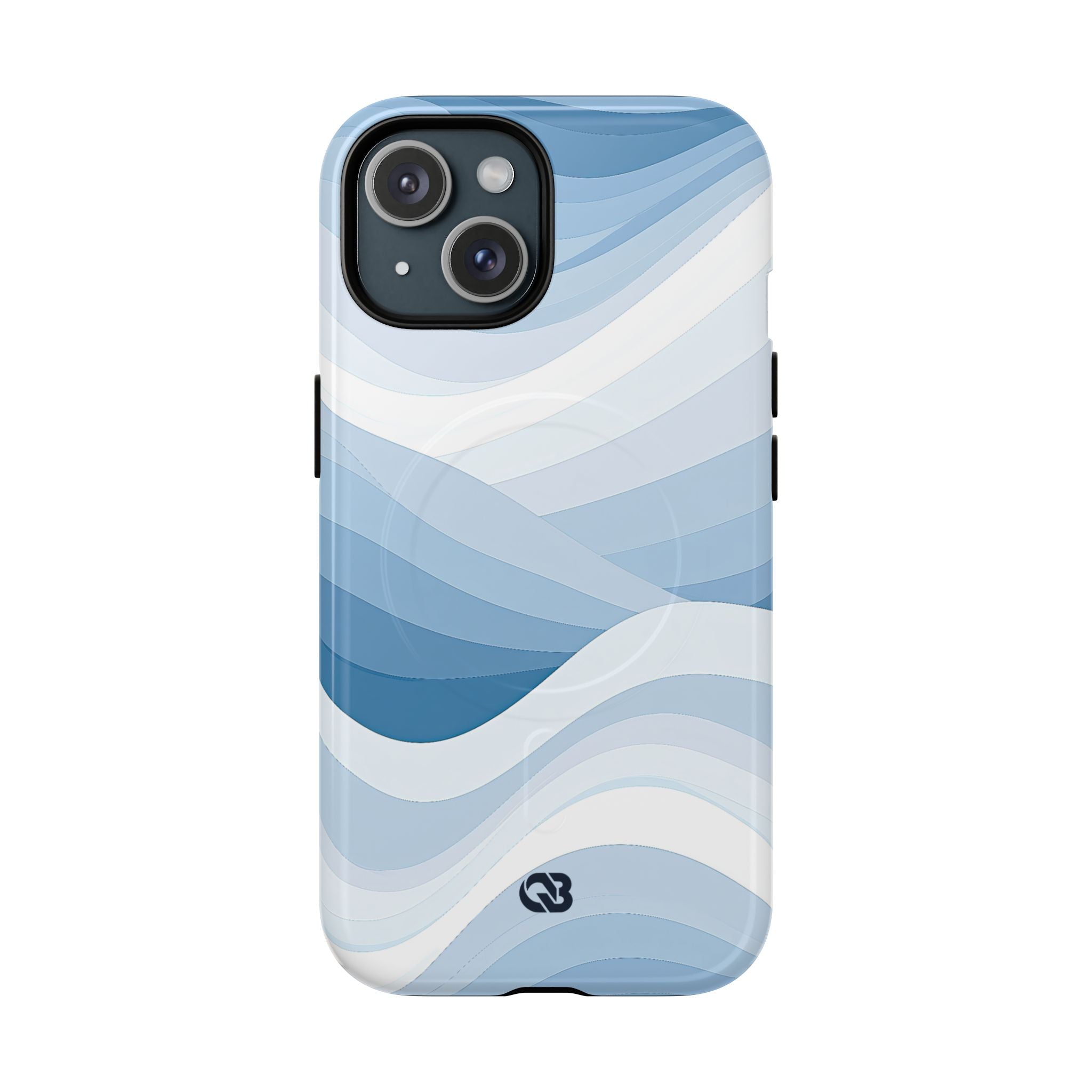 Blue Tough 2.0 Magsafe Phone Case for iPhone - Glacial Indigo Flow