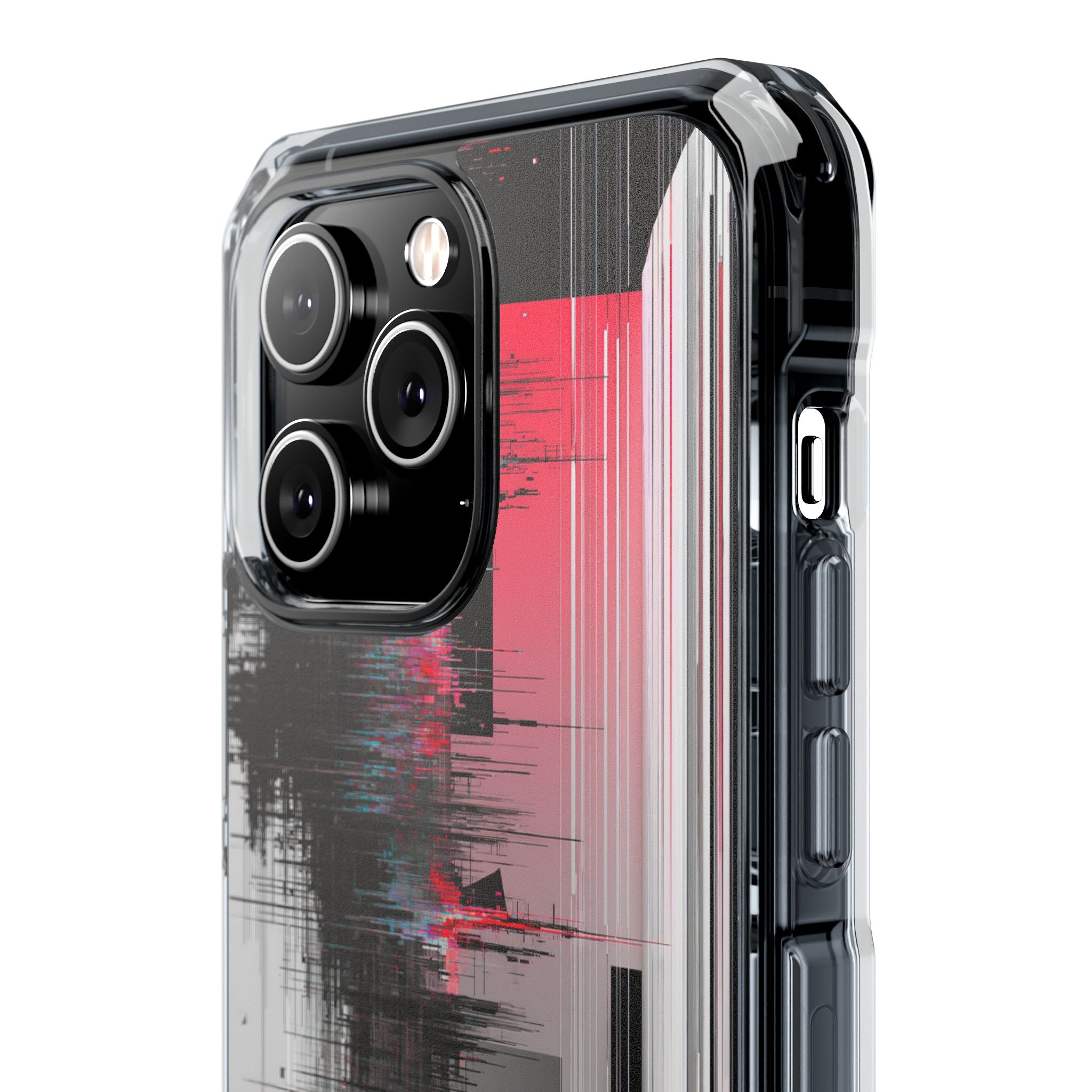 Black Impact MagSafe Phone Case for iPhone - Crimson Data Leak
