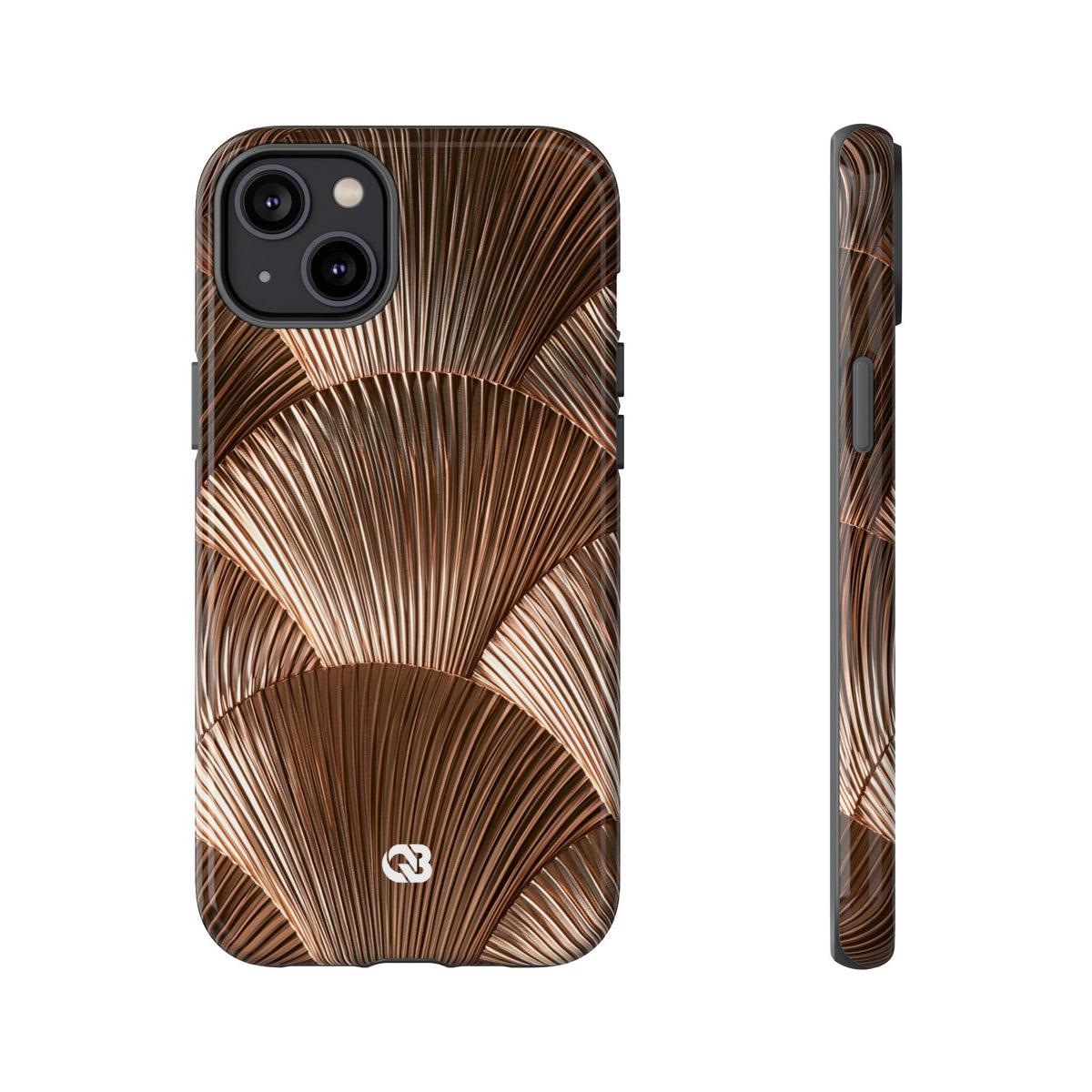 Rose Gilded Fan · Tough Phone Case for iPhone · Gold