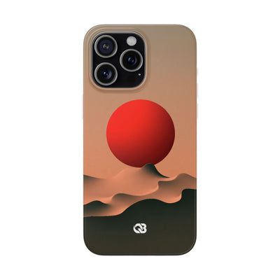 Crimson Sol Ridge · Lite Phone Case for iPhone ·  Red