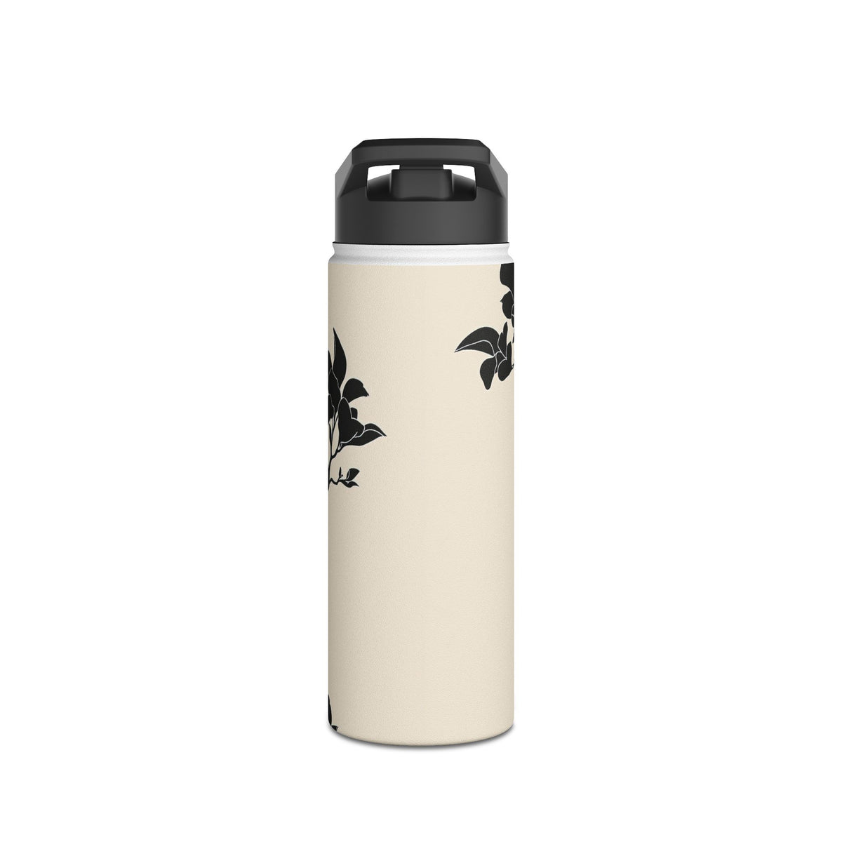 Ebony Magnolia · Insulated Water Bottle · Beige