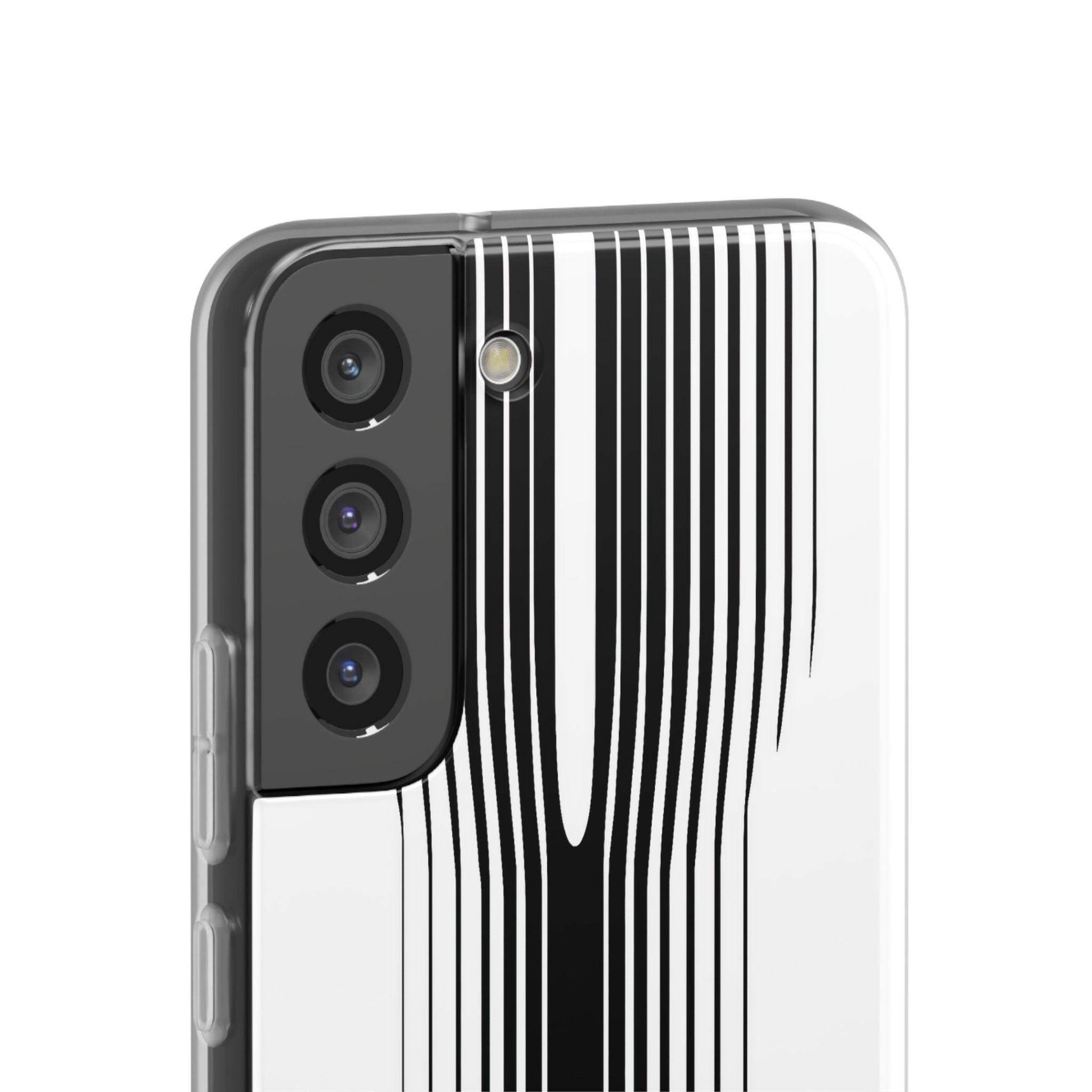 White Lite Phone Case for Samsung - Kinetic Mono Distortion