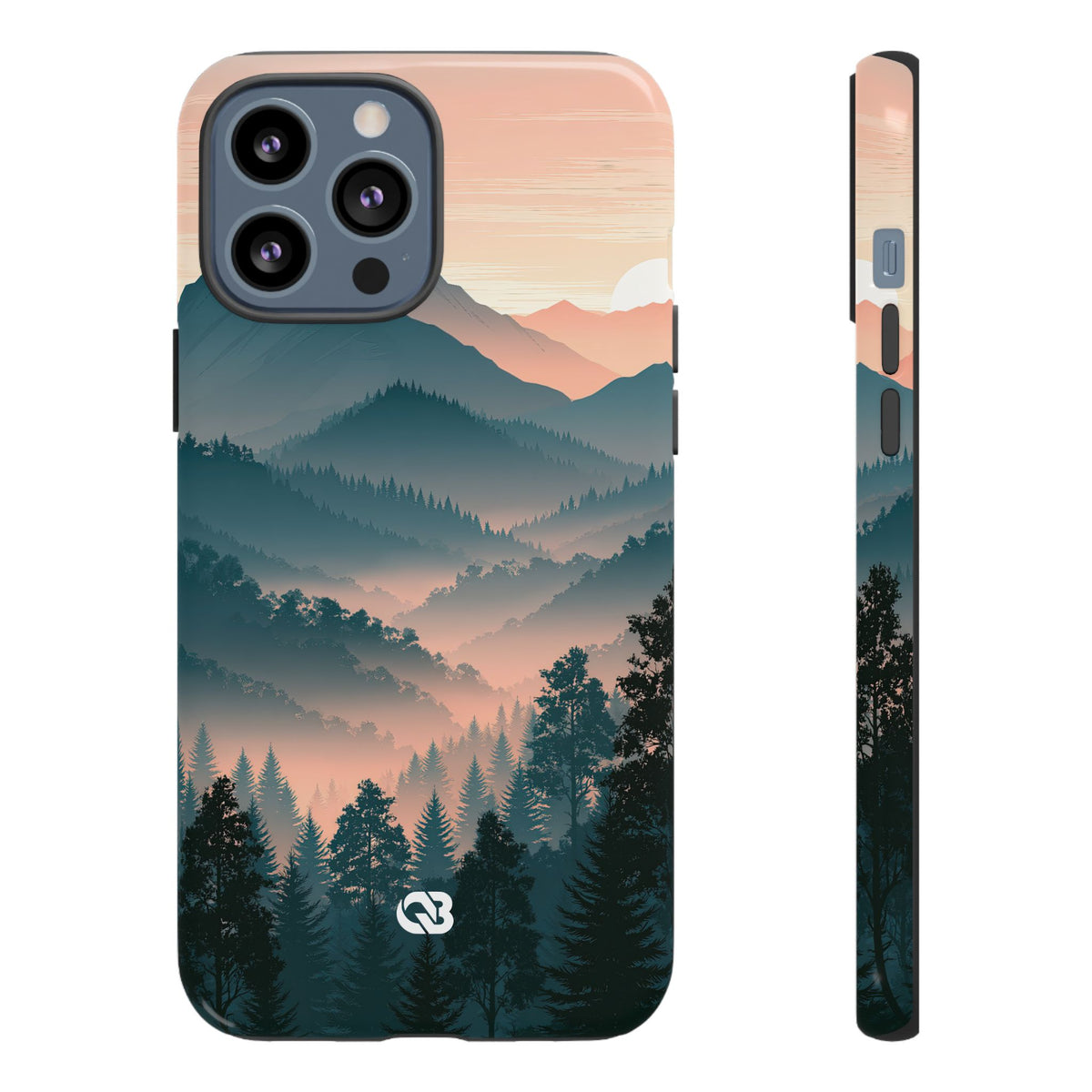 Misty Pine Summit · Tough Phone Case for iPhone · Green